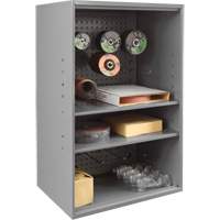 Abrasive Storage Cabinet with Pegboard, Steel, 19-7/8" x 14-1/4" x 32-3/4", Grey TER219 | Stor-it Systems