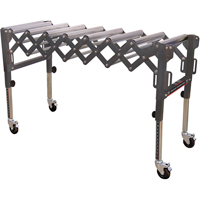 Extendable & Flexible Conveyor Roller Tables, 20" W x 52" L, 300 lbs. per lin. Ft. Capacity TEX194 | Stor-it Systems