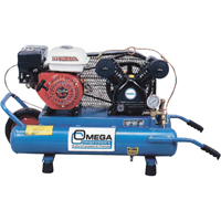 Contractor Series Air Compressors, Gas, 6.6 Gal. (8 US Gal), 125 PSI Stor-it Systems