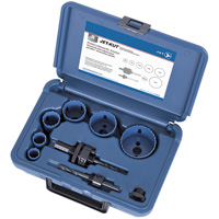 Premium Plumber's Holesaw Kit, 8 Pieces Stor-it Systems