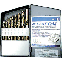 Jeu de forets de premi&egrave;re qualit&eacute; GF21R Jet-Kut GOLD, 21 morceaux, Acier Stor-it Systems