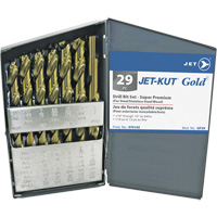 Jeu de forets de premi&egrave;re qualit&eacute; JET-KUT GOLD, 29 morceaux, Acier alli&eacute; Stor-it Systems