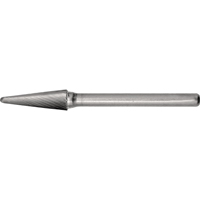 CLEVELAND Solid Carbide Burrs - Taper Shape Radius End 14°, 1/8" Shank Stor-it Systems