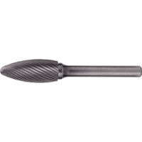 Fraises au carbure solide - Forme de flamme CLEVELAND, 1/8" dia., 1/8" Tige Stor-it Systems