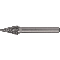 Fraises au carbure solide - Forme conique pointue CLEVELAND, , 1/8" dia., 1/8" Tige, 7/16" Prof. de la coupe Stor-it Systems