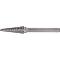 Solid Carbide Burrs - Taper Shape Radius End 14° TGI712 | Stor-it Systems