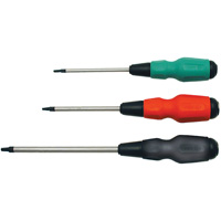 Tournevis carr&eacute; TORQUE DRIVE, Tige de #1, Ronde, 4" lo, Prise en Coussin&eacute;e Stor-it Systems