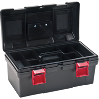 Heavy-Duty Tool Box, 17-1/2" W x 9-1/2" D x 8" H, Black TLV083 | Stor-it Systems