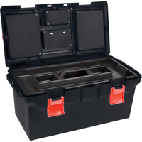 Plastic Tool Box, 22" W x 11" D x 10-1/2" H, Black TLV085 | Stor-it Systems