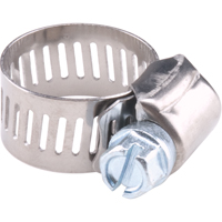 Hose Clamps - Stainless Steel Band & Zinc Plated Screw, Min Dia. 1/2", Max Dia. 1-1/8" Stor-it Systems