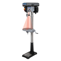 Floor Drill Presses With Laser, 13", 5/8" Chuck, 3600 RPM TM209 | Stor-it Systems