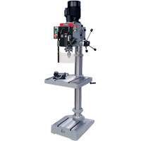 Gearhead Drilling Machine, 1/2" Chuck, 6 Speed(s), 19-1/2" W x 21-3/4" L, #3 Morse Stor-it Systems