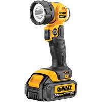 Lampe de travail Max, DEL, 110 lumens, 11 hres de fonctionnement, Bloc-pile Rechargeable, Plastique Stor-it Systems