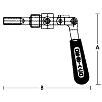 Straight Line Clamps - 601 Series, 5/8" (15.875 mm) Capacity, 100 lbs. Clamping Force Stor-it Systems