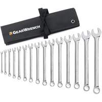 12-Point Long Pattern Wrench Set with Tool Roll, Combination, 15 Pieces, Imperial Stor-it Systems