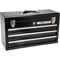 Boîte &agrave; outils portative, 20" la, 3 tiroirs, Noir Stor-it Systems