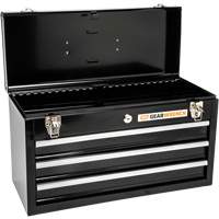 Boîte &agrave; outils portative, 20" la, 3 tiroirs, Noir Stor-it Systems