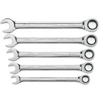 72-Tooth 12 Point Ratcheting Wrench Set, Combination, 5 Pieces, Metric Stor-it Systems