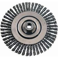 Wire Wheel Brushes, 4-7/8" Dia., 0.02" Fill, 5/8"-11 Arbor, Steel TT271 | Stor-it Systems