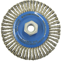 Wire Wheel Brushes, 5-7/8" Dia., 0.02" Fill, 5/8"-11 Arbor, Stainless Steel TT273 | Stor-it Systems