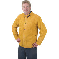 Welding Jacket, Leather, Medium, Golden Brown™ TTU384 | Stor-it Systems