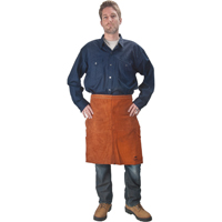 Leather Apron, Waist, 24" L, Lava Brown Stor-it Systems
