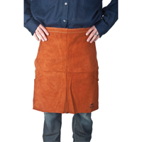 Leather Apron, Waist, 24" L, Lava Brown Stor-it Systems