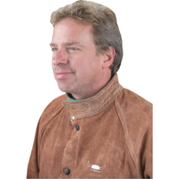 Welding Jacket, Leather, 5X-Large, Lava Brown™ TTU403 | Stor-it Systems