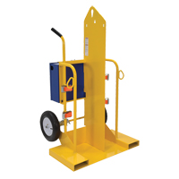 Chariot pour chalumeau et bouteille de soudage, Roues Pneumatique, Base de 24" la x 19-1/2" lo, 500 lb Stor-it Systems