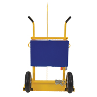 Welding Cylinder Torch Cart, Pneumatic Wheels, 24" W x 19-1/2" L Base, 500 lbs. TTV168 | Stor-it Systems