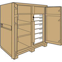Jobmaster<sup>®</sup> Cabinet, Steel, 54.9 Cubic Feet, Beige TTW235 | Stor-it Systems
