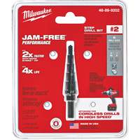 #2 Step Drill Bit, 3/16" - 1/2" , 1/16" Increments, High Speed Steel Stor-it Systems