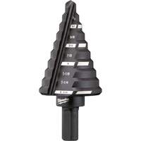 #5 Step Drill Bit, 1/4" - 1-3/8" , 1/8" Increments, High Speed Steel Stor-it Systems