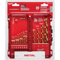 Thunderbolt&reg; Drill Bit Set, 20 Pieces, High Speed Steel Stor-it Systems
