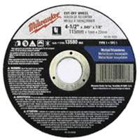 Depressed Centre Cut-Off Wheels, 5" x 0.045", 7/8" Arbor, Type 27, Aluminum Oxide, 13580 RPM Stor-it Systems