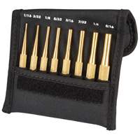 Brass Drive Pin Punch Set, 8 Pieces TYK724 | Stor-it Systems