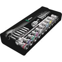 Zyklop Imperial Metal Ratchet with Switch Lever Set, 29 Pcs, 1/2" Drive Size Stor-it Systems