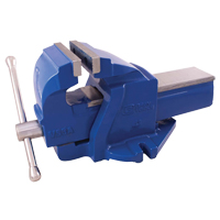 Ductile Iron Mechanics Bench Vise, 4" Jaw Width, 2" Throat Depth, Fixed Base TYQ486 | Stor-it Systems