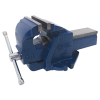 Ductile Iron Mechanics Bench Vise, 4-1/2" Jaw Width, 2-3/5" Throat Depth, Fixed Base TYQ487 | Stor-it Systems