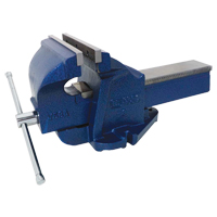 Ductile Iron Mechanics Bench Vise, 8" Jaw Width, 4" Throat Depth, Fixed Base TYQ489 | Stor-it Systems