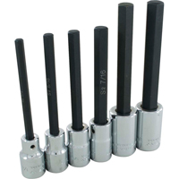 Hex Head Socket Set, Hex, 1/2" Drive, 6 Pcs Stor-it Systems