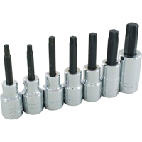 Torx&reg; Head Socket Set, Torx&reg;, 1/2" Drive, 7 Pcs Stor-it Systems
