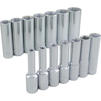 Jeu de douilles, 14 Mcx, Prise de 3/8", Profond Stor-it Systems