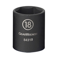 Socket, Impact, 11 mm, 3/8" Drive, 6 Points Stor-it Systems