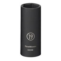 Socket, Impact, 13 mm, 3/8" Drive, 6 Points, Deep Stor-it Systems