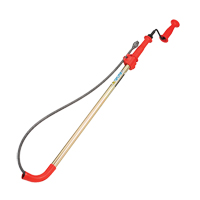 Toilet Auger, Manual, Bulb, 6' Cable Length, 1/2" Cable Diameter TYY339 | Stor-it Systems