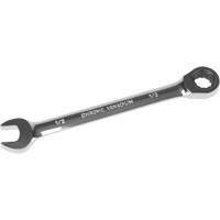 SAE Ratcheting Combination Wrench, 12 Point, 1/2", Chrome Finish UAD656 | Stor-it Systems