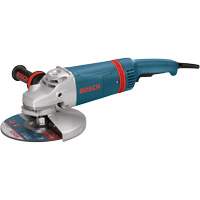 Large Angle Grinder with Rat Tail Handle, 9", 120 V, 15 A, 6000 RPM UAF163 | Stor-it Systems