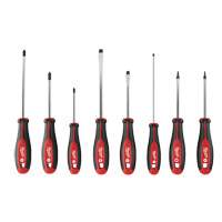 Screwdriver Set with Square Drive, 8 Pcs., Magnetic Stor-it Systems