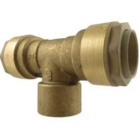 Quickline Air Piping Tee Connect, Brass, 1/2" UAI875 | Stor-it Systems